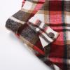 imageIDEALSANXUN Womens Fall Winter High Waisted Wool Plaid Aline Long SkirtPlaid Wine