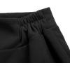 imageIDEALSANXUN Womens Fall Winter High Waisted Wool Plaid Aline Long SkirtPure Black