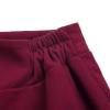 imageIDEALSANXUN Womens Fall Winter High Waisted Wool Plaid Aline Long SkirtPure Wine