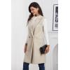 imageIDEALSANXUN Womens Long Vest Fall Winter Wool Sleeveless Blazer Jackets Waistcoat CoatsBeige