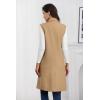 imageIDEALSANXUN Womens Long Vest Fall Winter Wool Sleeveless Blazer Jackets Waistcoat CoatsCamel