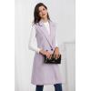 imageIDEALSANXUN Womens Long Vest Fall Winter Wool Sleeveless Blazer Jackets Waistcoat CoatsPurple
