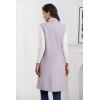 imageIDEALSANXUN Womens Long Vest Fall Winter Wool Sleeveless Blazer Jackets Waistcoat CoatsPurple