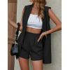 imageIDEALSANXUN Womens Long Vest for Women Sleeveless Linen Jackets Cardigan Spring Summer TopsBlack