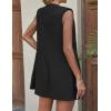 imageIDEALSANXUN Womens Long Vest for Women Sleeveless Linen Jackets Cardigan Spring Summer TopsBlack