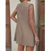 imageIDEALSANXUN Womens Long Vest for Women Sleeveless Linen Jackets Cardigan Spring Summer TopsDark Khaki