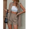 imageIDEALSANXUN Womens Long Vest for Women Sleeveless Linen Jackets Cardigan Spring Summer TopsDark Khaki