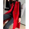 imageIDEALSANXUN Womens Long Wool Vest Fall Winter Sleeveless Blazer Jackets Wool CoatRed