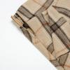 imageIDEALSANXUN Womens Plaid Skirts Fall Winter High Waisted A Line Long Pleated Maxi Skirt with PocketsKhaki