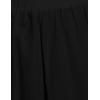 imageIDEALSANXUN Womens Spring Summer Elastic Waist A Line MidLong Maxi Skirt with SlitBlack