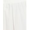 imageIDEALSANXUN Womens Spring Summer Elastic Waist A Line MidLong Maxi Skirt with SlitWhite