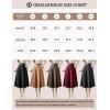 imageIDEALSANXUN Wool Midi Skirts for Womens High Waisted A Line Pleated Belted Fall Winter SkirtsKhaki