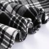 imageIDEALSANXUN Wool Plaid Mini Gothic Skirts for Womens High Waist Lace Up Short Pleated Skater SkirtsBlack