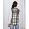 imageIDEALSANXUN Wool Plaid Vest for Women Fall Winter Coat Sleeveless Blazer Jackets Casual Outwear Open Front Cardigan TopGreen