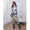 imageIDEALSANXUN Wool Plaid Vest for Women Fall Winter Coat Sleeveless Blazer Jackets Casual Outwear Open Front Cardigan TopNavy