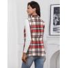 imageIDEALSANXUN Wool Plaid Vest for Women Fall Winter Coat Sleeveless Blazer Jackets Casual Outwear Open Front Cardigan TopWine