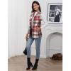 imageIDEALSANXUN Wool Plaid Vest for Women Fall Winter Coat Sleeveless Blazer Jackets Casual Outwear Open Front Cardigan TopWine