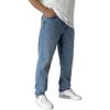 imageIDEALSANXUN Mens Baggy Jeans Casual Loose Fit Straight Leg Classic Denim Jeans PantsLight Blue