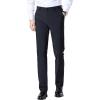 imageIDEALSANXUN Mens Dress Pants Summer Casual Relaxed Fit Elastic Waist Slacks Straight Leg Suit PantsNavy