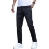 imageIDEALSANXUN Mens Skinny Jeans Casual Stretch Slim Fit Straight Leg Classic Denim Jeans PantsBlack