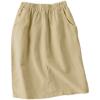 imageIDEALSANXUN Womens Linen Skirt Spring Summer High Elastic Waist Midi Skirt with PocketsKhaki