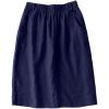 imageIDEALSANXUN Womens Linen Skirt Spring Summer High Elastic Waist Midi Skirt with PocketsNavy