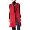 imageIDEALSANXUN Womens Long Wool Vest Fall Winter Sleeveless Blazer Jackets Wool CoatRed