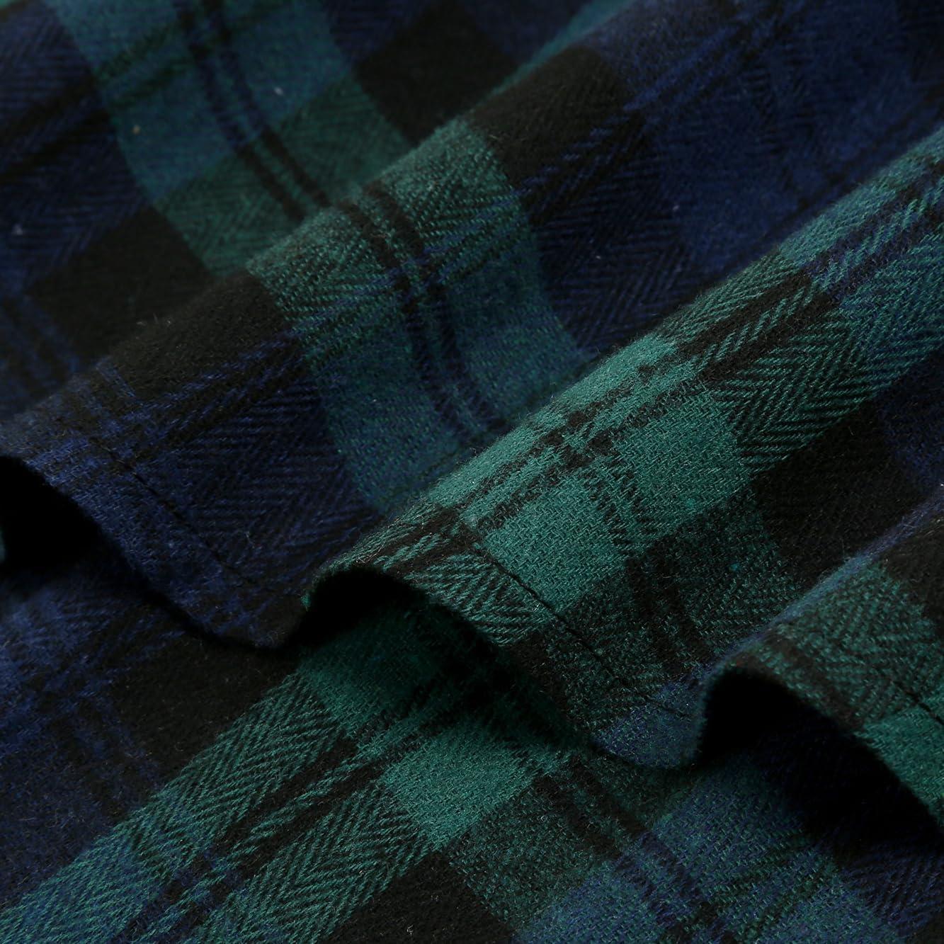 imageIDEALSANXUN Womens Long Plaid Skirts High Waisted A Line Renaissance Maxi Skirt with PocketsGreen