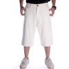 imageIDEALSANXUN Baggy Jean Shorts for Men Jorts Casual Loose Fit Long Denim ShortsWhite