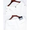 imageIDEALSANXUN Baggy Jean Shorts for Men Jorts Casual Loose Fit Long Denim ShortsWhite