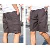 imageIDEALSANXUN Cargo Shorts for Men Summer Elastic Waist Relaxed Fit Drawstring Outdoor Hiking ShortsGrey