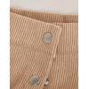 imageIDEALSANXUN Corduroy Skirt Women Fall Winter Elastic High Waisted Button A Line Vintage Cute Midi Skirts with SlitBeige