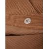imageIDEALSANXUN Corduroy Skirt Women Fall Winter Elastic High Waisted Button A Line Vintage Cute Midi Skirts with SlitBrown