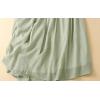 imageIDEALSANXUN Linen Skirts for Women Casual Lightweight 2024 Summer Vintage A Line Drawstring Elastic High Waist Midi SkirtsGreen