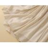 imageIDEALSANXUN Linen Skirts for Women Casual Lightweight 2024 Summer Vintage A Line Drawstring Elastic High Waist Midi SkirtsKhaki