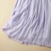 imageIDEALSANXUN Linen Skirts for Women Casual Lightweight 2024 Summer Vintage A Line Drawstring Elastic High Waist Midi SkirtsPurple