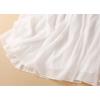 imageIDEALSANXUN Linen Skirts for Women Casual Lightweight 2024 Summer Vintage A Line Drawstring Elastic High Waist Midi SkirtsWhite