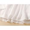 imageIDEALSANXUN Linen Skirts for Women Casual Lightweight 2024 Summer Vintage A Line Drawstring Elastic High Waist Midi SkirtsWhite