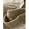 imageIDEALSANXUN Linen Skirts for Women Spring Summer Outfits A Line Elastic High Waisted Casual Lightweight Flowy Midi SkirtBeige