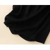 imageIDEALSANXUN Linen Skirts for Women Spring Summer Outfits A Line Elastic High Waisted Casual Lightweight Flowy Midi SkirtBlack