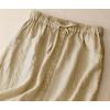 imageIDEALSANXUN Linen Skirts for Women Summer A Line Flowy Casual Drawstring High Waist Button Down Midi Skirts with SlitDark Khaki