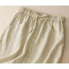 imageIDEALSANXUN Linen Skirts for Women Summer A Line Flowy Casual Drawstring High Waist Button Down Midi Skirts with SlitKhaki