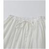 imageIDEALSANXUN Linen Skirts for Women Summer Casual Elastic High Waisted Flowy A Line Midi Skirt with LiningWhite