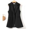 imageIDEALSANXUN Long Vest for Women Sleeveless Blazer Jackets Vest TopsBlack
