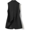 imageIDEALSANXUN Long Vest for Women Sleeveless Blazer Jackets Vest TopsBlack