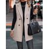imageIDEALSANXUN Long Vest for Women Sleeveless Tweed Blazer Fall Jackets Cardigan OuterwearBeige