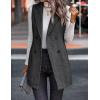 imageIDEALSANXUN Long Vest for Women Sleeveless Tweed Blazer Fall Jackets Cardigan OuterwearBlack