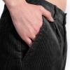 imageIDEALSANXUN Mens Corduroy Pants Casual Straight Leg Pleated Dress Pants1black