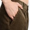 imageIDEALSANXUN Mens Corduroy Pants Casual Straight Leg Pleated Dress Pants1brown