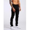 imageIDEALSANXUN Mens Slim Fit Stretch Jeans Denim Pants Casual Skinny Jean TrousersBlack